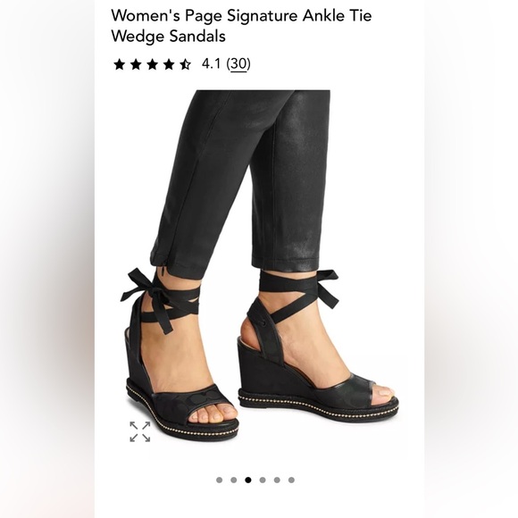 COACH Page Espadrilles RARE Unavailable online size 7.5 - Picture 2 of 13